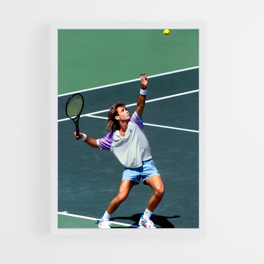 ap-andre agassi-1 cadre Blanc