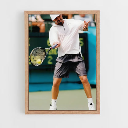 ap-andre agassi-4 cadre Bois clair