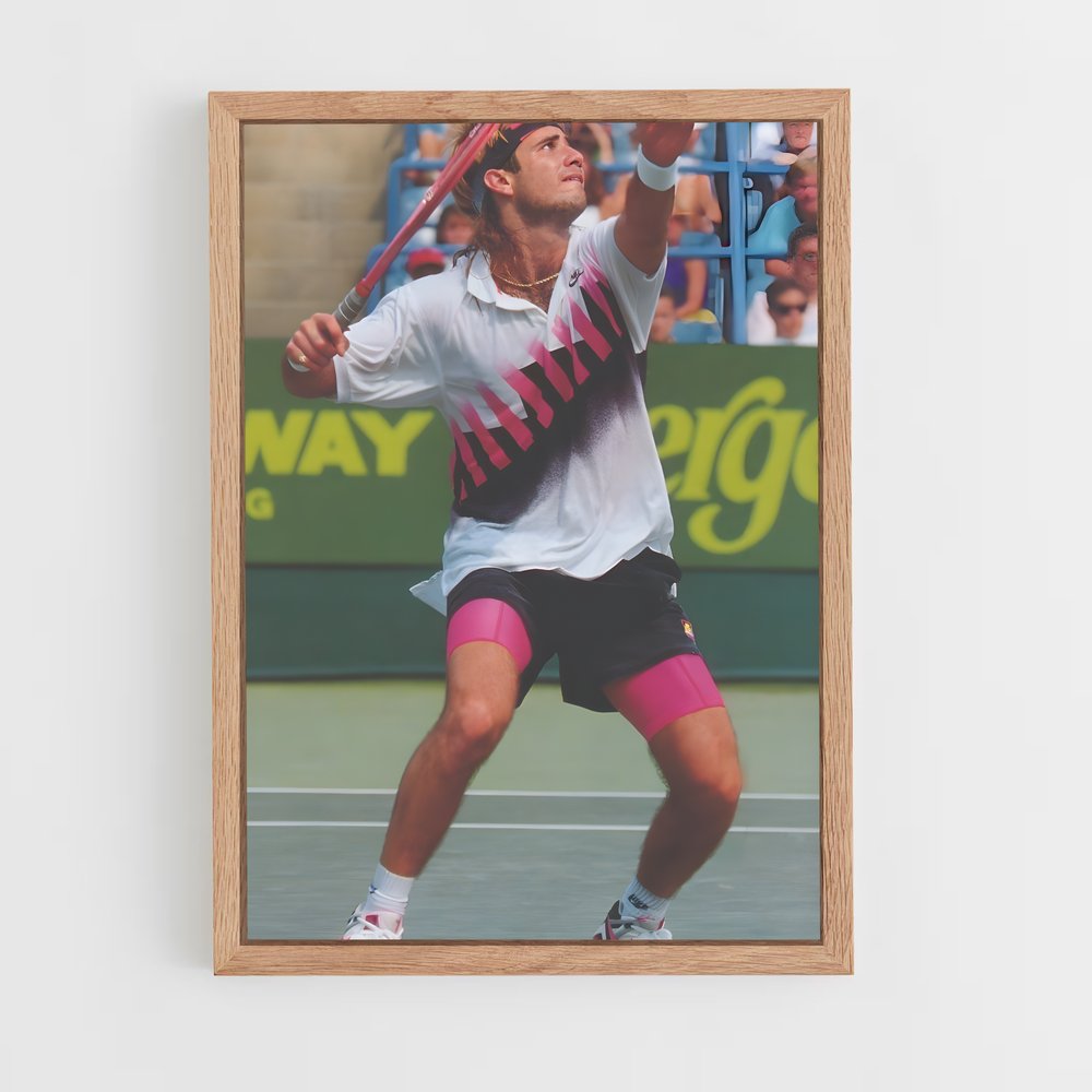 ap-andre agassi-5 cadre Bois clair