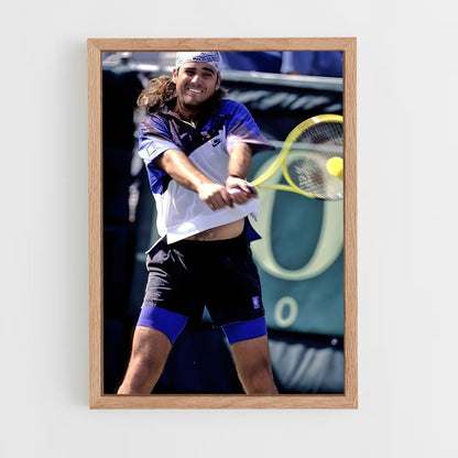 ap-andre agassi-7 cadre Bois clair