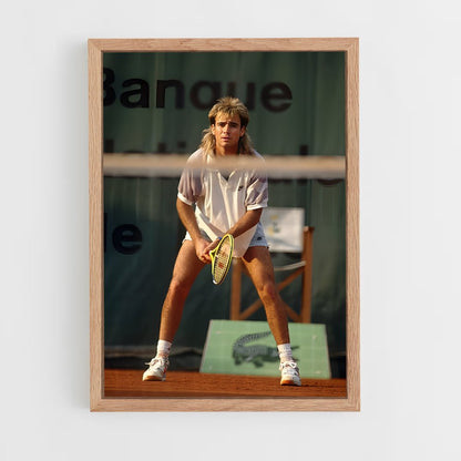 ap-andre agassi-8 cadre Bois clair