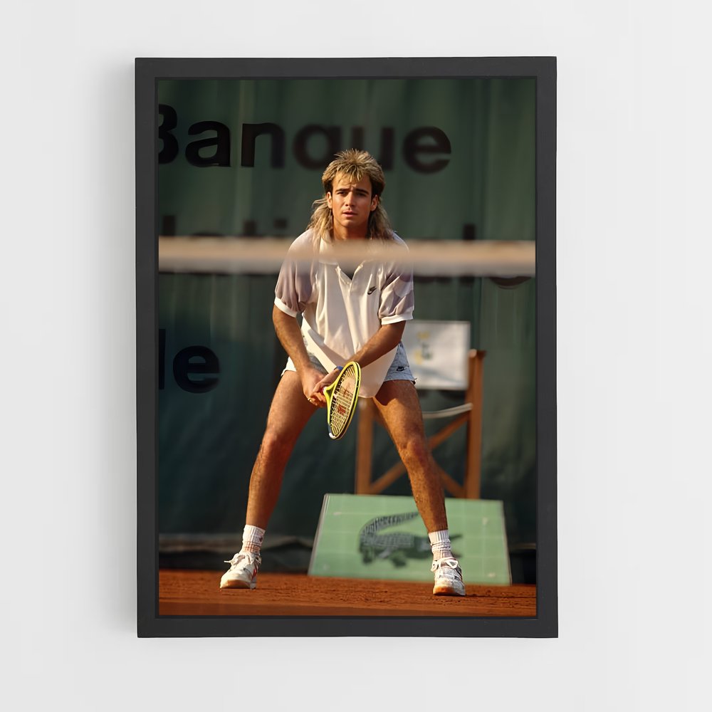 ap-andre agassi-8 cadre Noir
