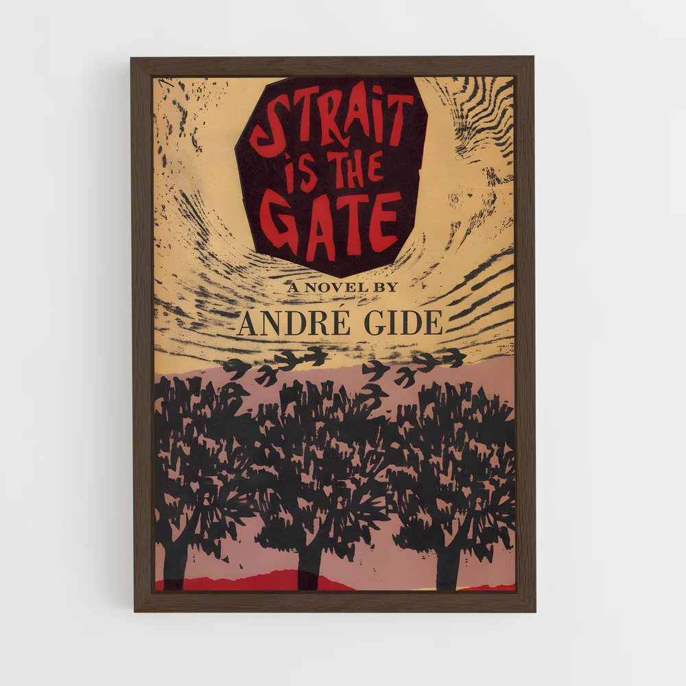 ap-andre gide-4 cadre Bois foncé