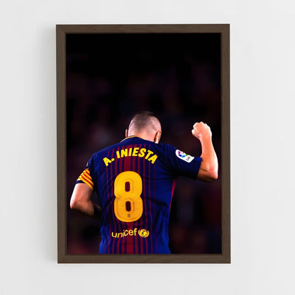 ap-andres iniesta-8 cadre Bois foncé