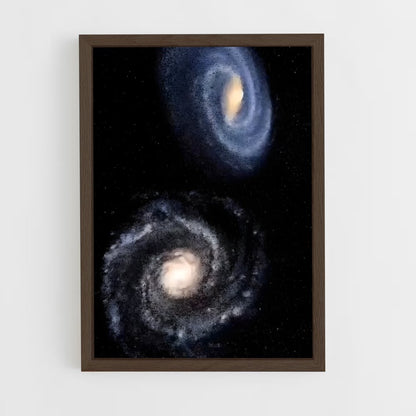 ap-andromeda galaxy-4 cadre Bois foncé