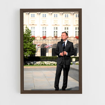 ap-andrzej duda-4 cadre Bois foncé