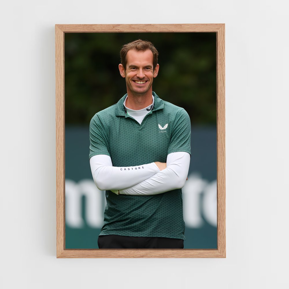 ap-andy murray-1 cadre Bois clair