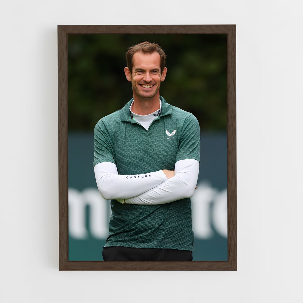 ap-andy murray-1 cadre Bois foncé