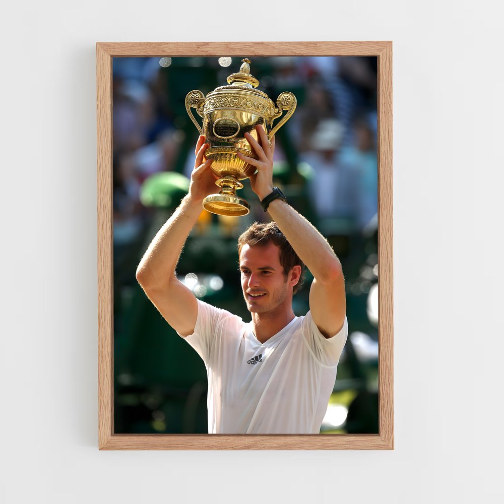 ap-andy murray-4 cadre Bois clair