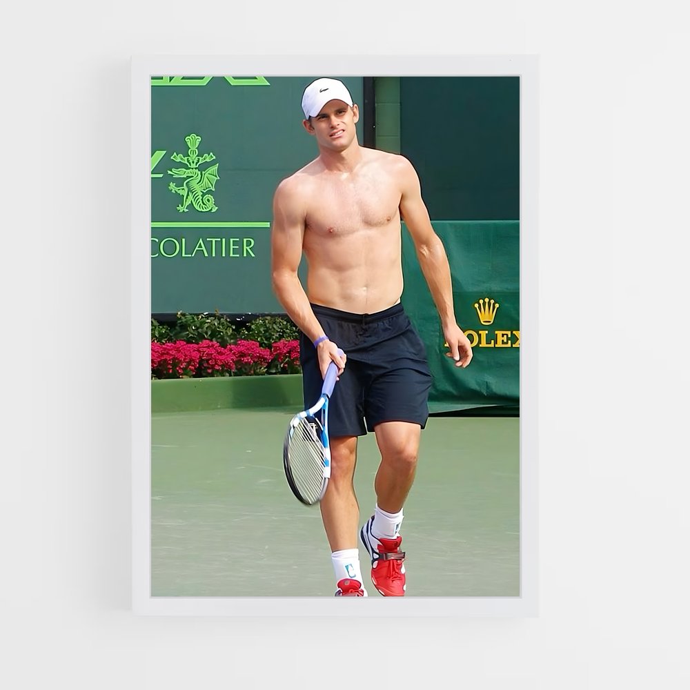 ap-andy roddick-4 cadre Blanc