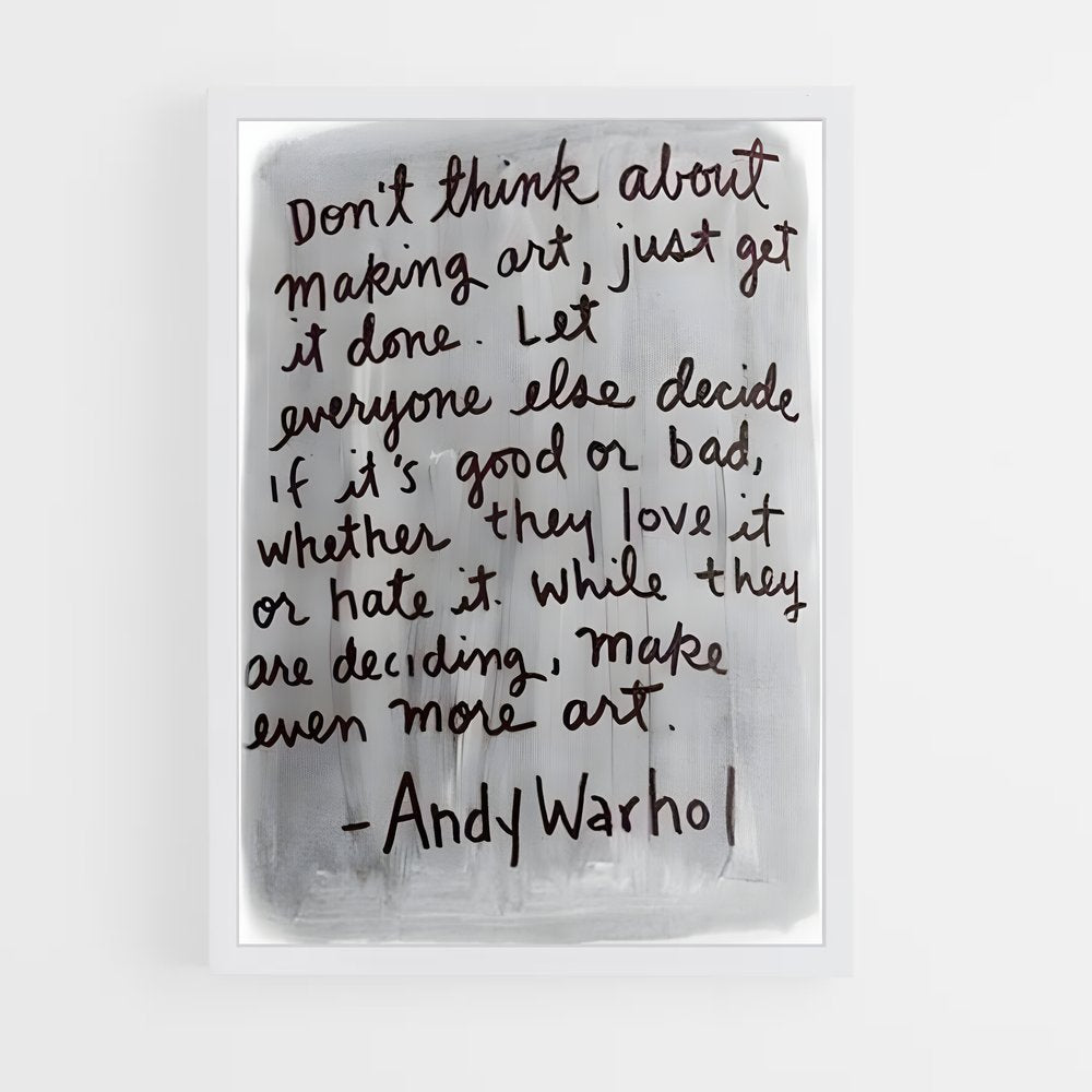 ap-andy warhol-2 cadre Blanc