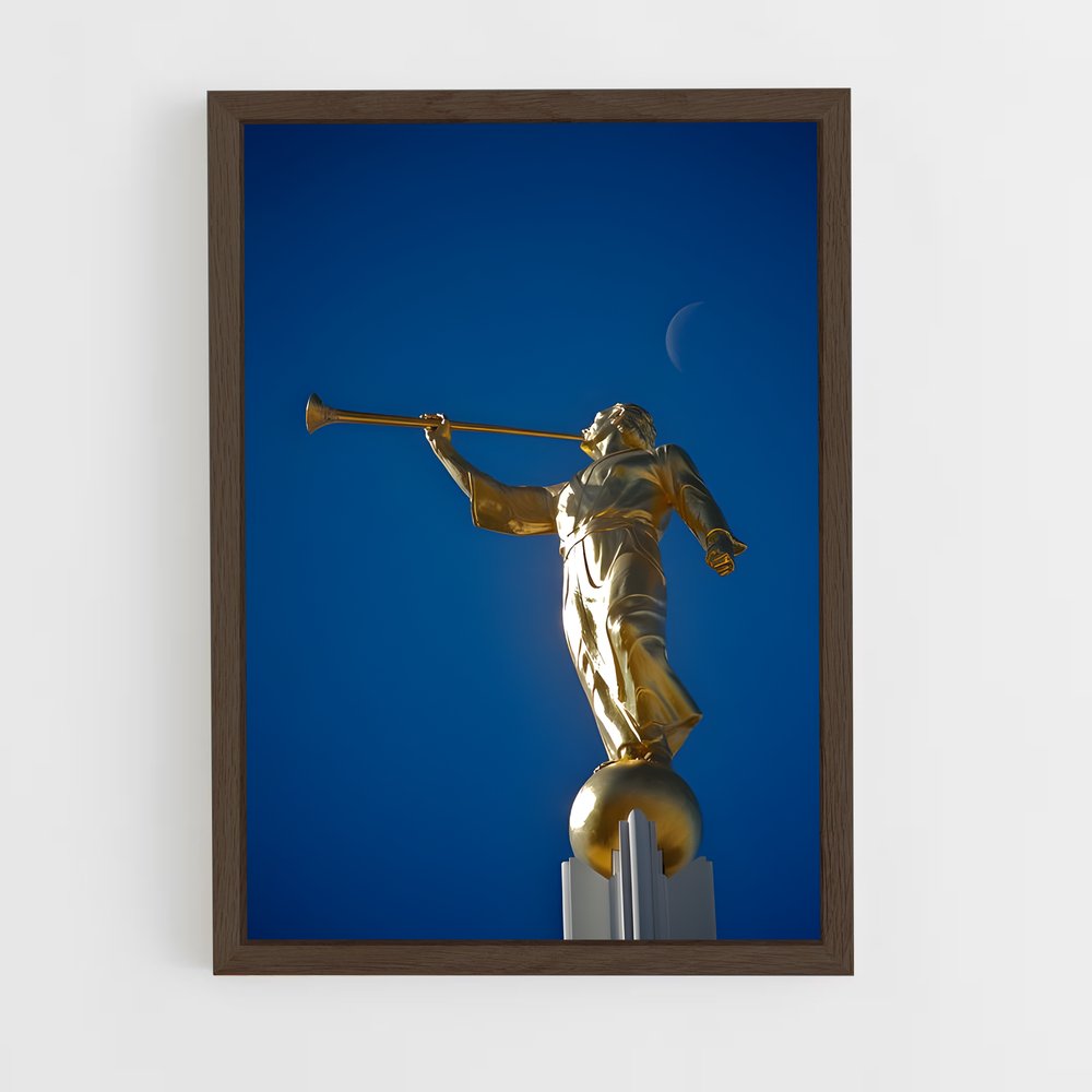 ap-angel moroni-7 cadre Bois foncé