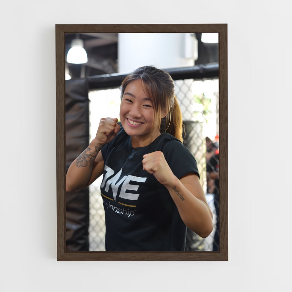 ap-angela lee-3 cadre Bois foncé