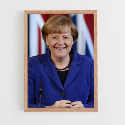 ap-angela merkel-4 cadre Bois clair
