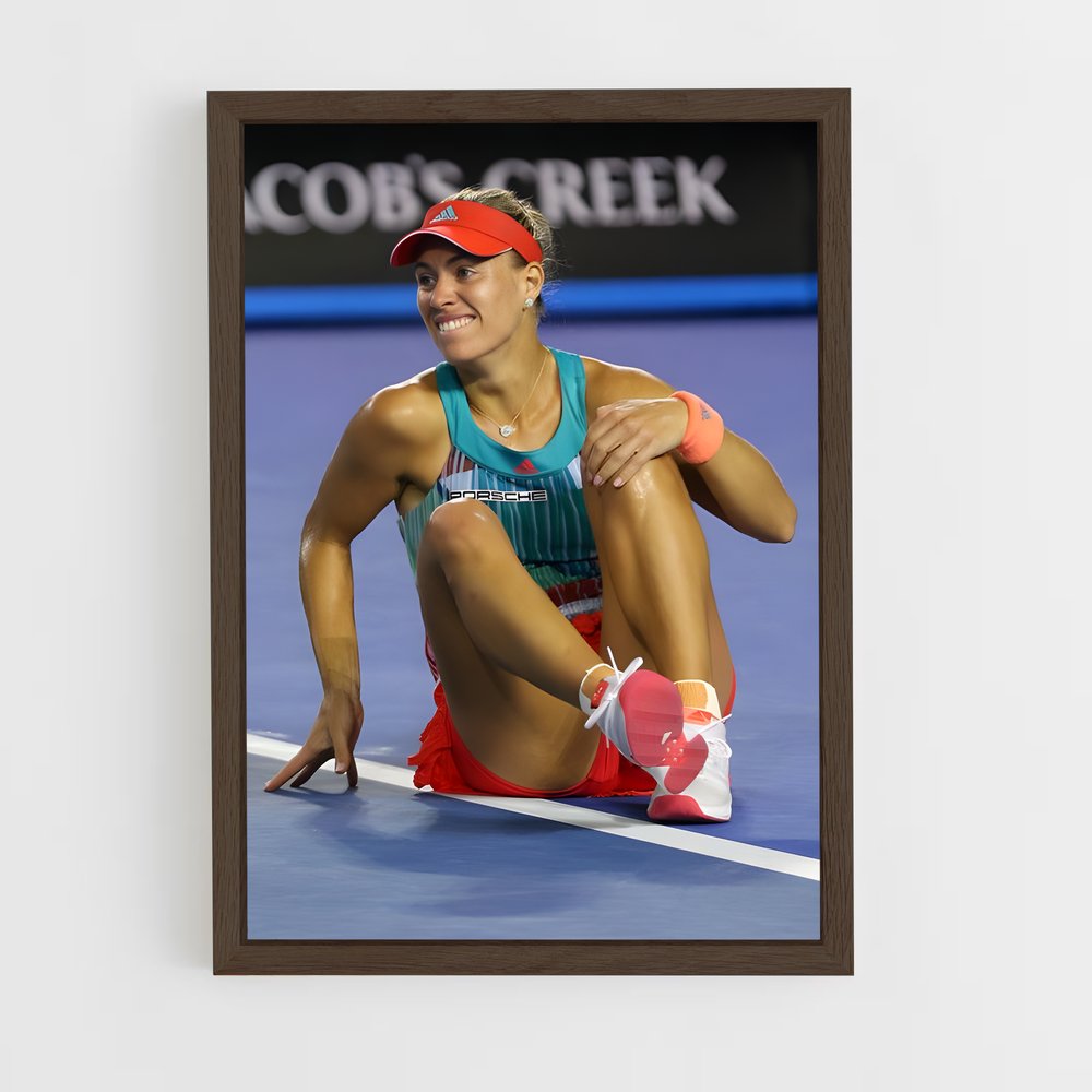 ap-angelique kerber-1 cadre Bois foncé