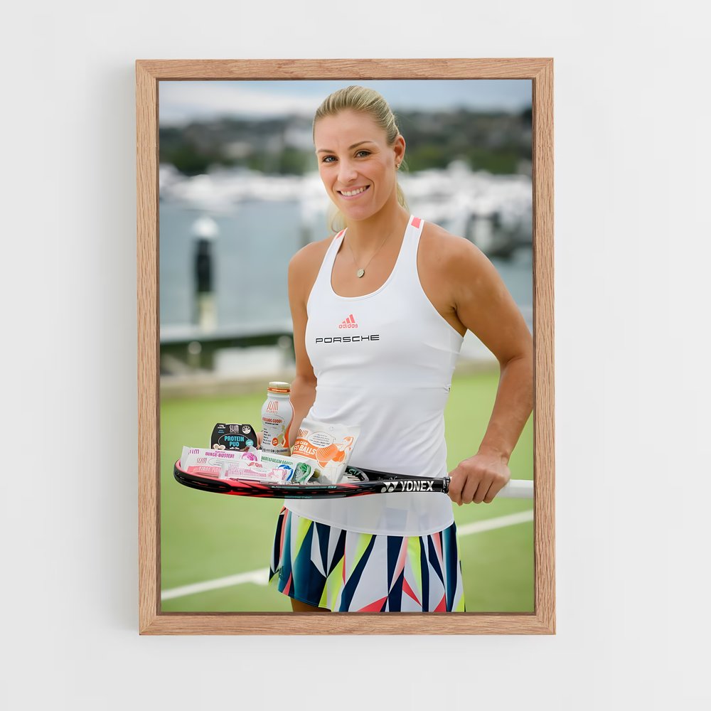 ap-angelique kerber-4 cadre Bois clair