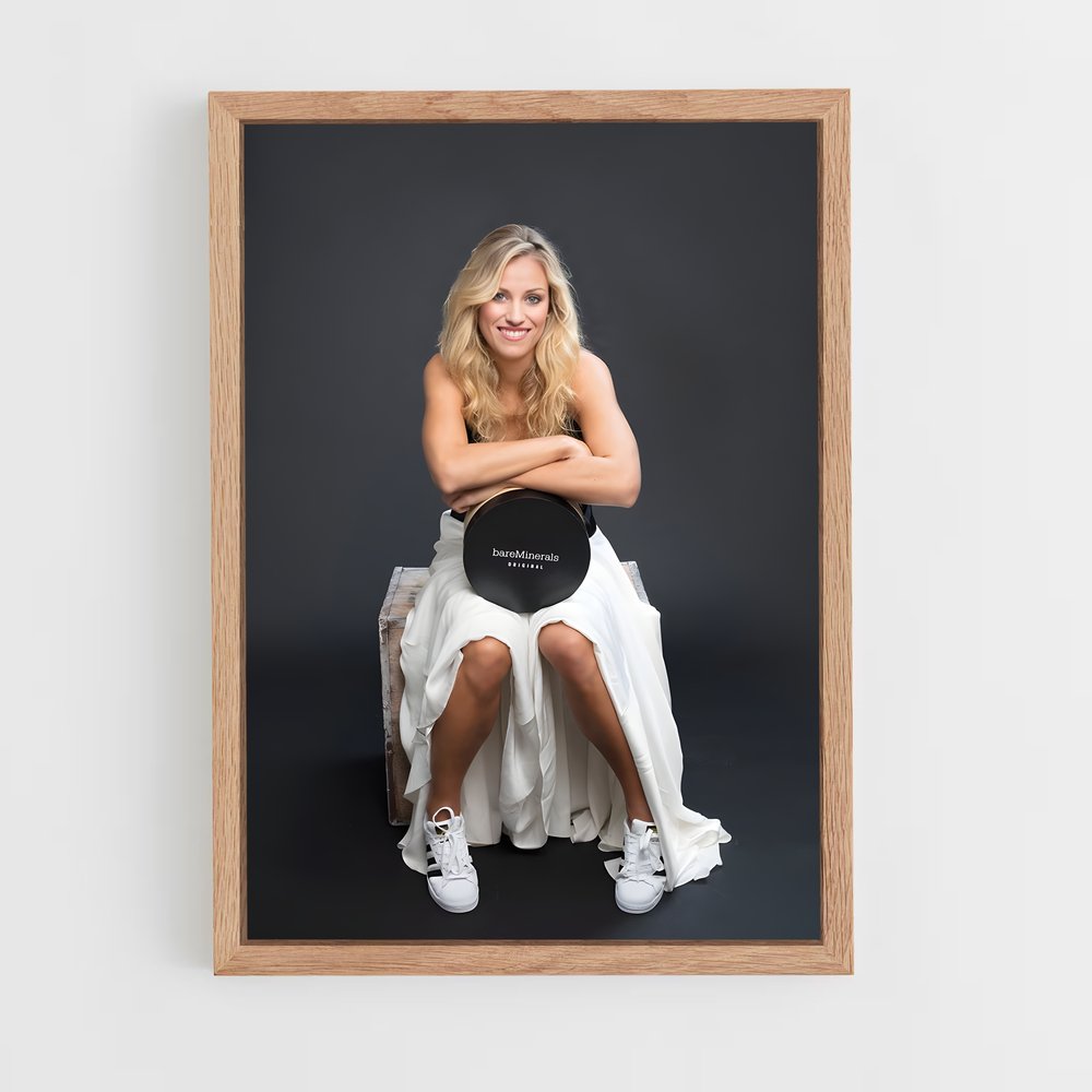 ap-angelique kerber-5 cadre Bois clair