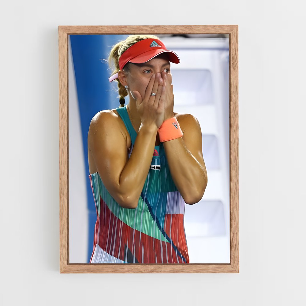 ap-angelique kerber-8 cadre Bois clair