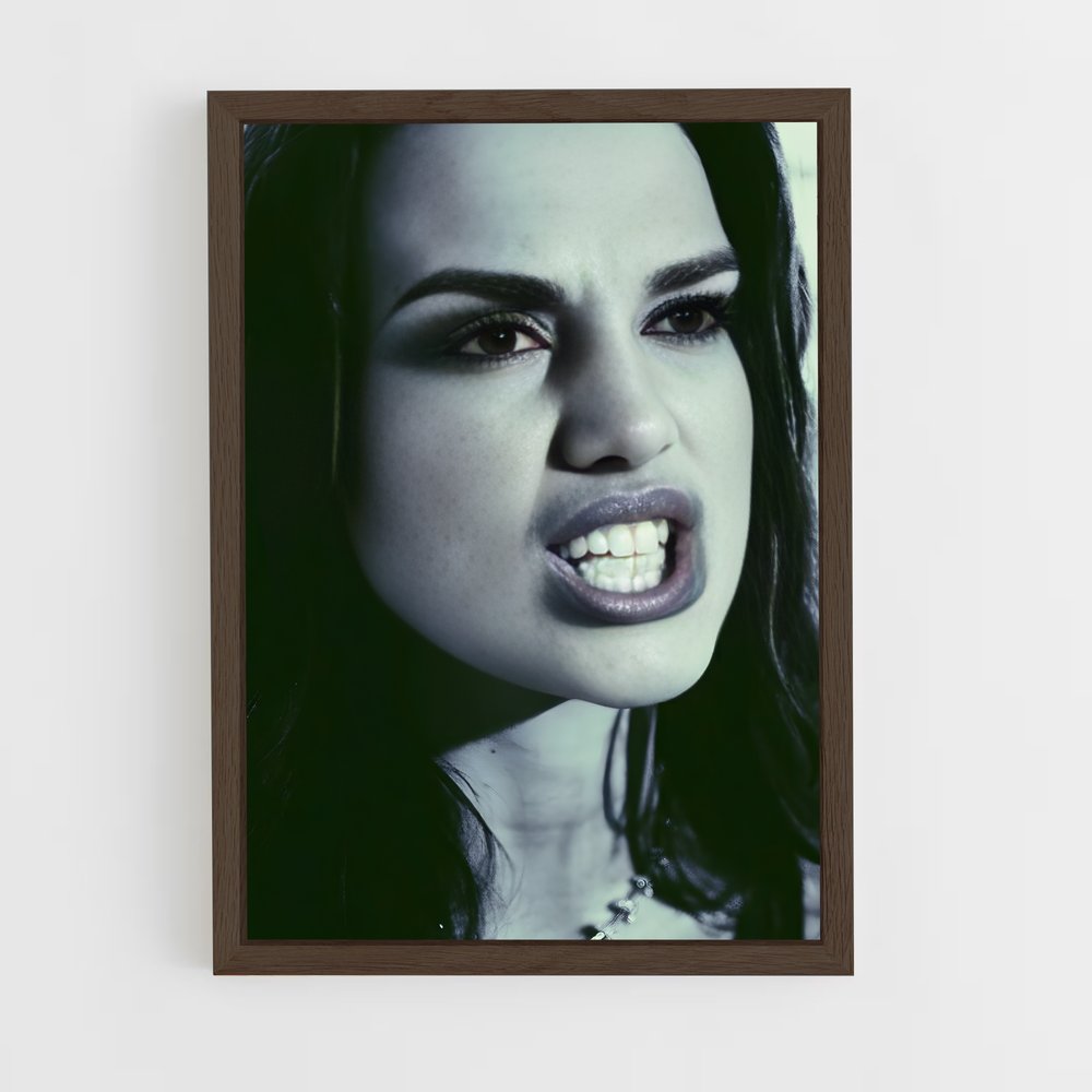 ap-angry face-2 cadre Bois foncé