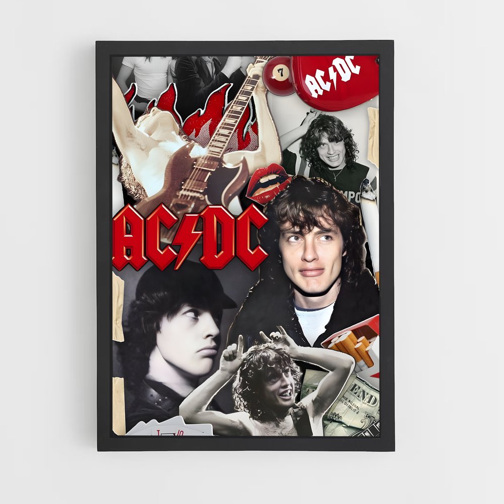 ap-angus young-4 cadre Noir