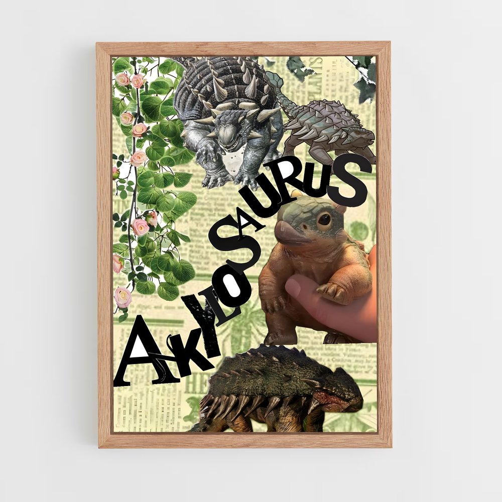 ap-ankylosaurus-2 cadre Bois clair