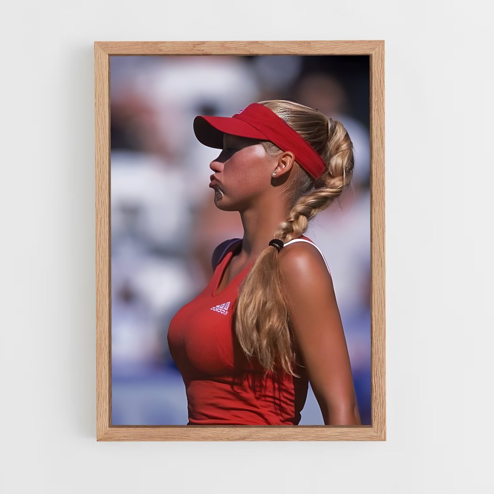 ap-anna kournikova-3 cadre Bois clair