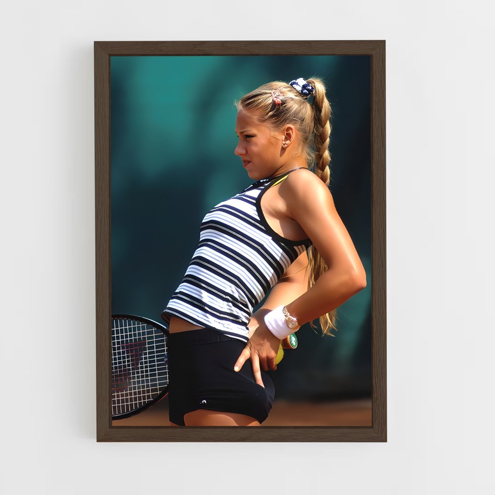 ap-anna kournikova-4 cadre Bois foncé
