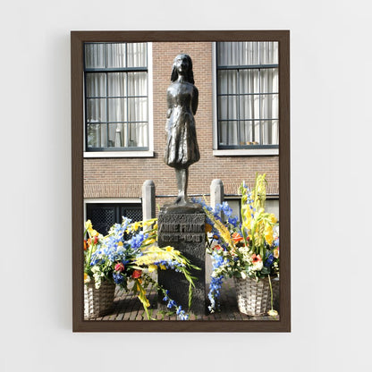 ap-anne frank house-1 cadre Bois foncé