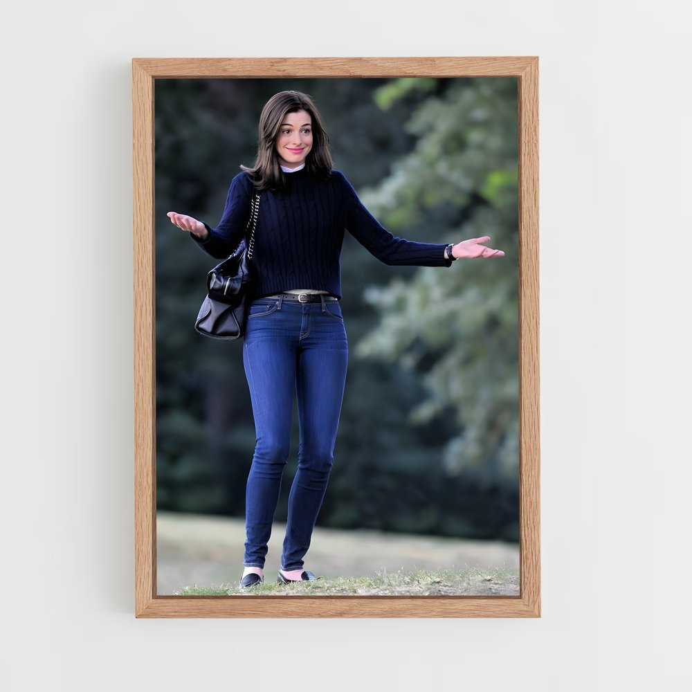 ap-anne hathaway-4 cadre Bois clair