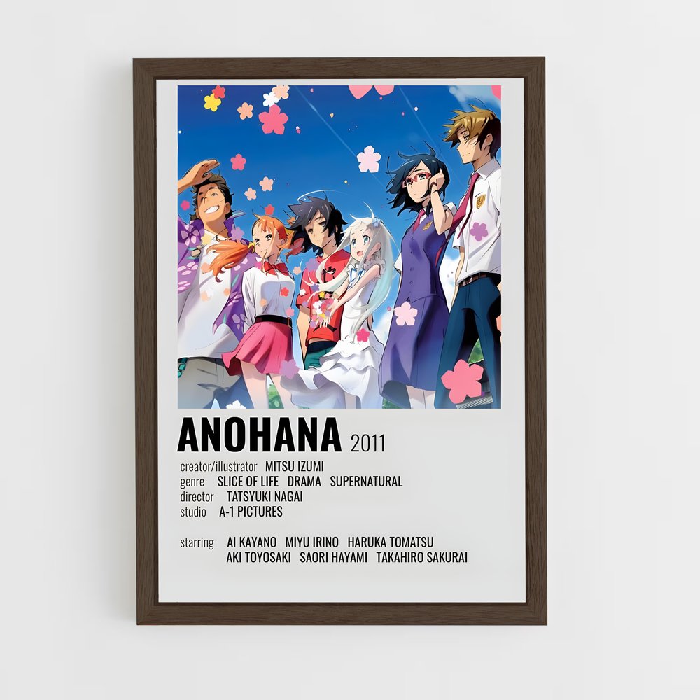ap-anohana-3 cadre Bois foncé