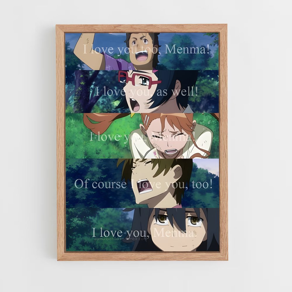 ap-anohana-6 cadre Bois clair