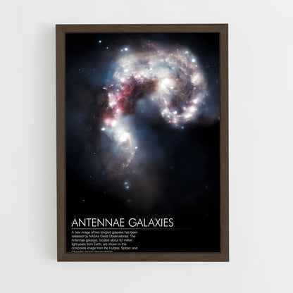 ap-antennae galaxies-1 cadre Bois foncé