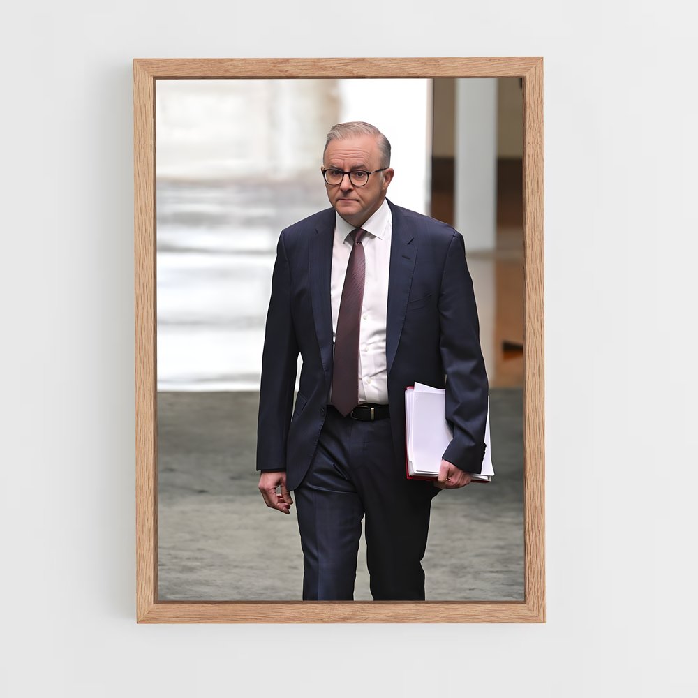 ap-anthony albanese-5 cadre Bois clair