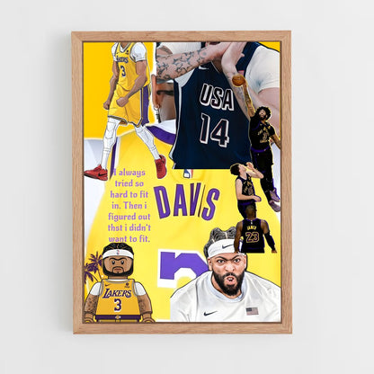 ap-anthony davis-5 cadre Bois clair