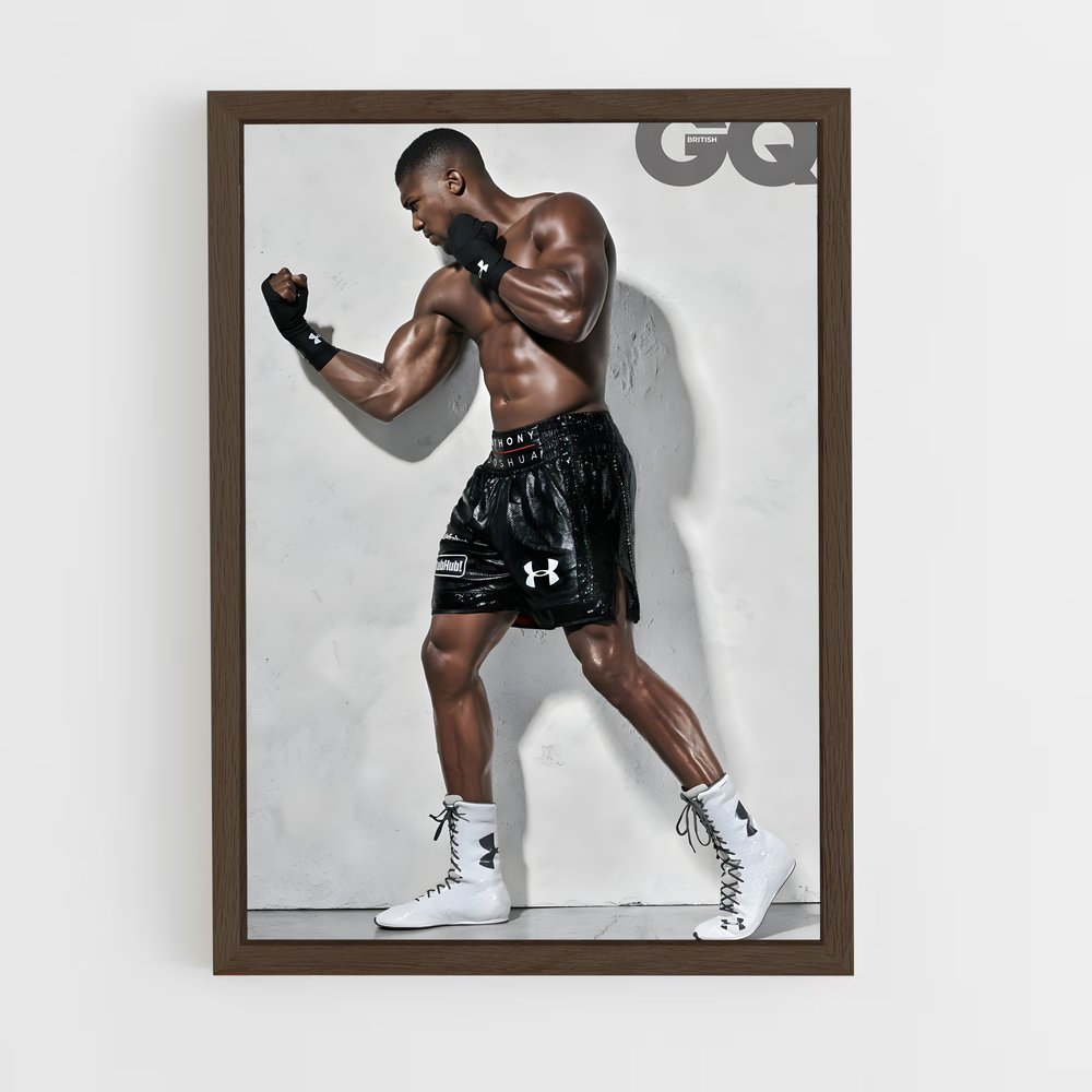 ap-anthony joshua-4 cadre Bois foncé