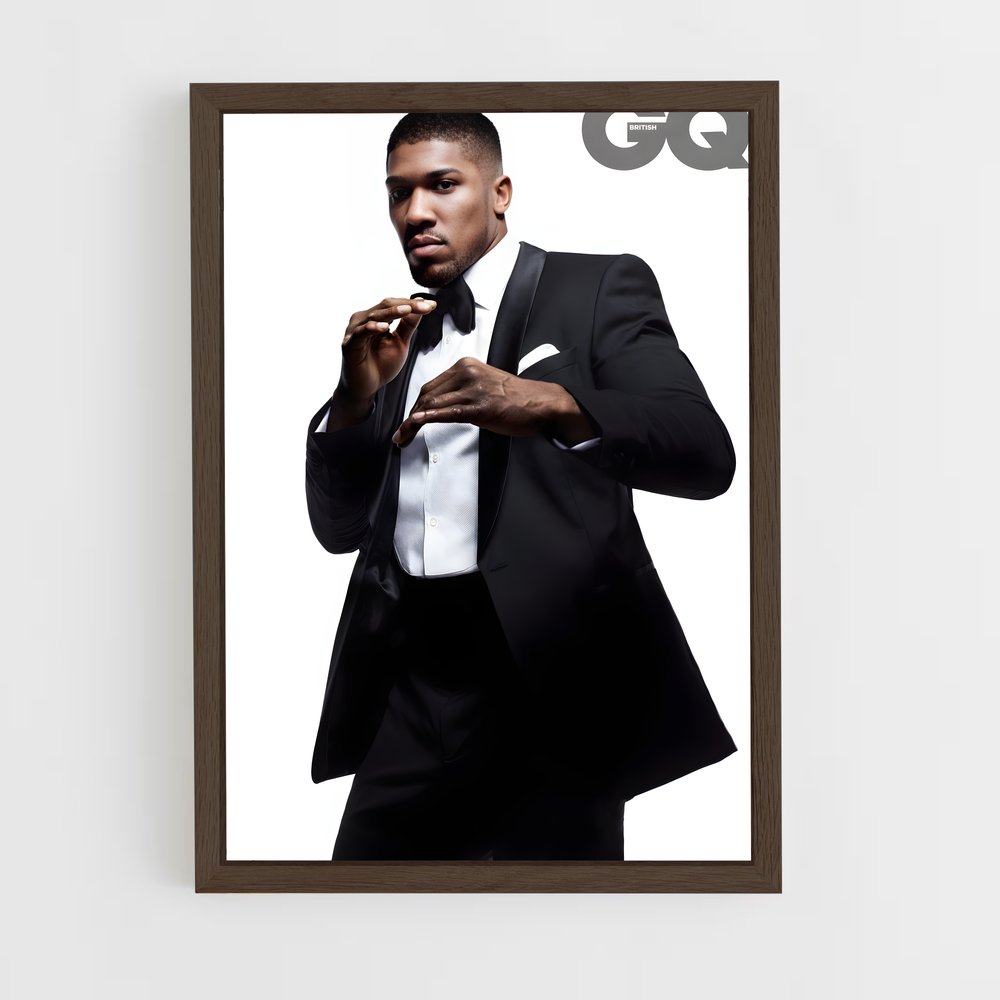 ap-anthony joshua-6 cadre Bois foncé