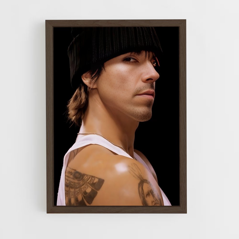 ap-anthony kiedis-2 cadre Bois foncé