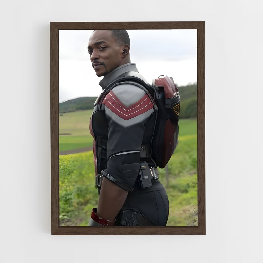 ap-anthony mackie-2 cadre Bois foncé