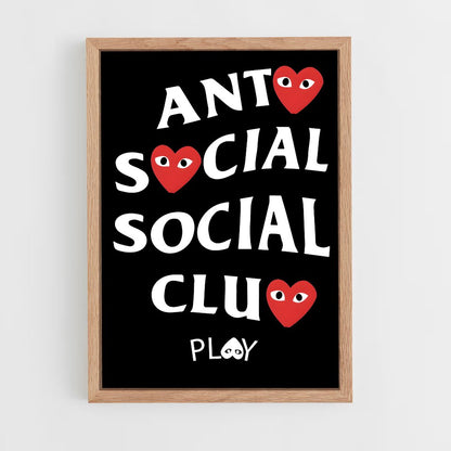 ap-anti social social club-5 cadre Bois clair