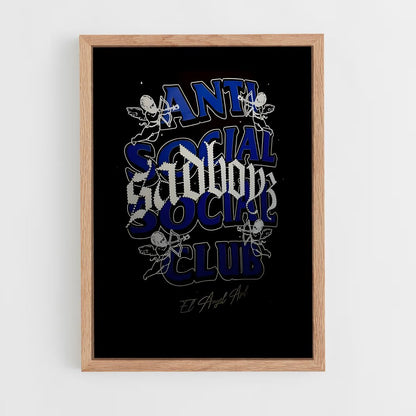 ap-anti social social club-7 cadre Bois clair