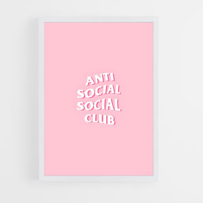 ap-anti social social club-8 cadre Blanc