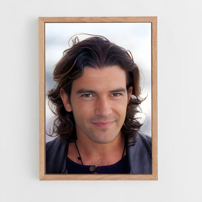 ap-antonio banderas-4 cadre Bois clair