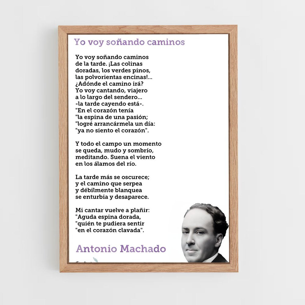 ap-antonio machado-2 cadre Bois clair