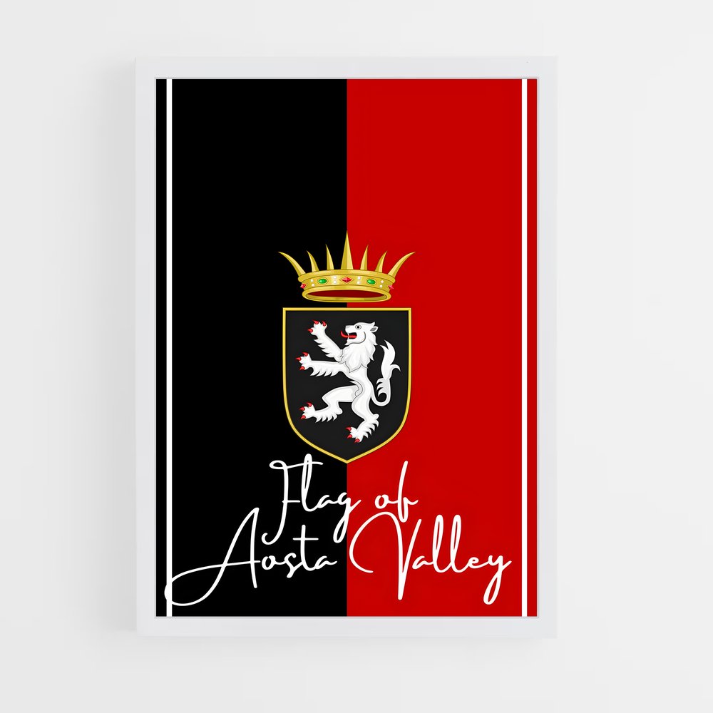 ap-aosta valley flag-1 cadre Blanc