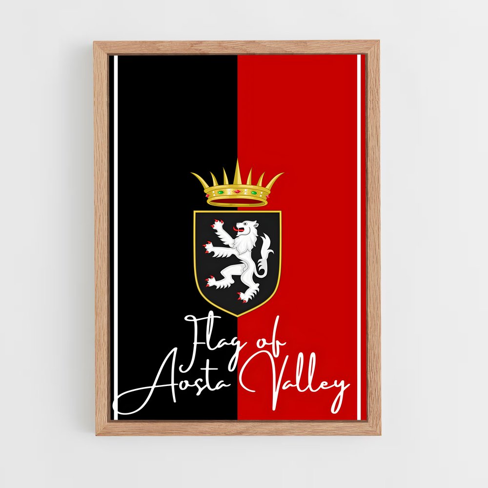 ap-aosta valley flag-1 cadre Bois clair