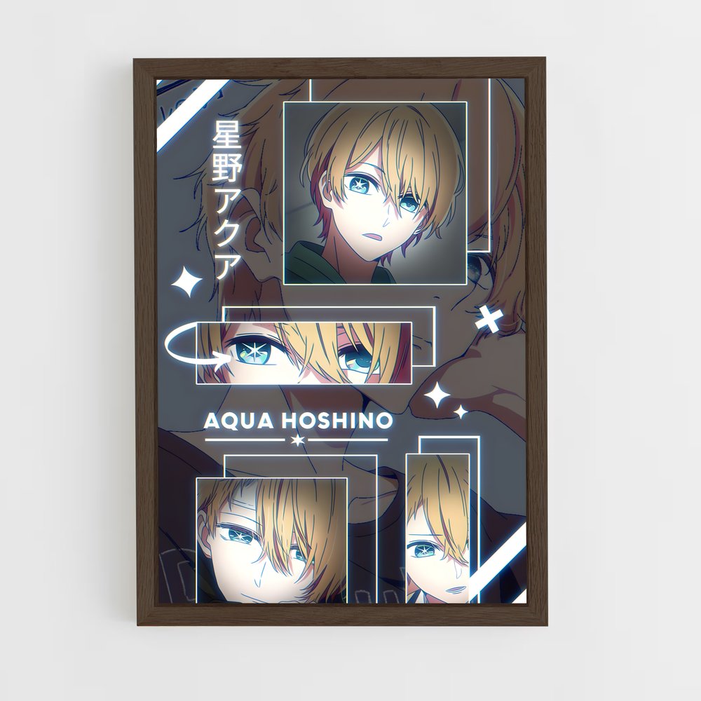 ap-aqua hoshino-2 cadre Bois foncé
