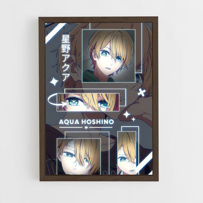 ap-aqua hoshino-2 cadre Bois foncé