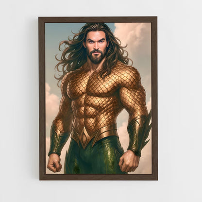 ap-aquaman-14 cadre Bois foncé