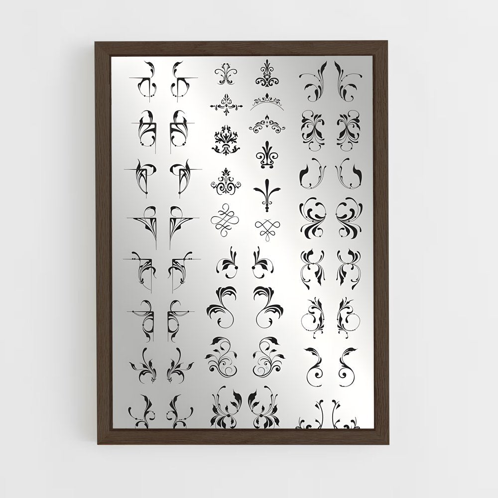 ap-arabesque-3 cadre Bois foncé
