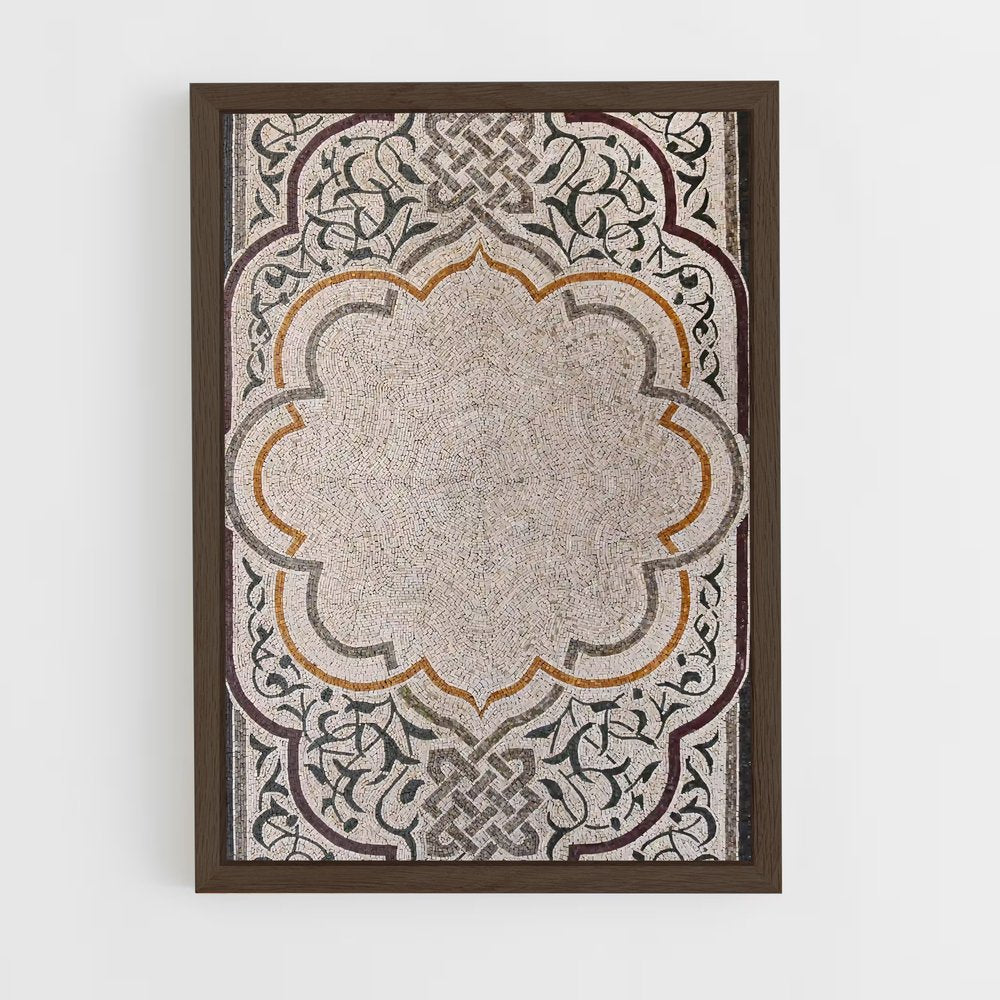 ap-arabesque-6 cadre Bois foncé